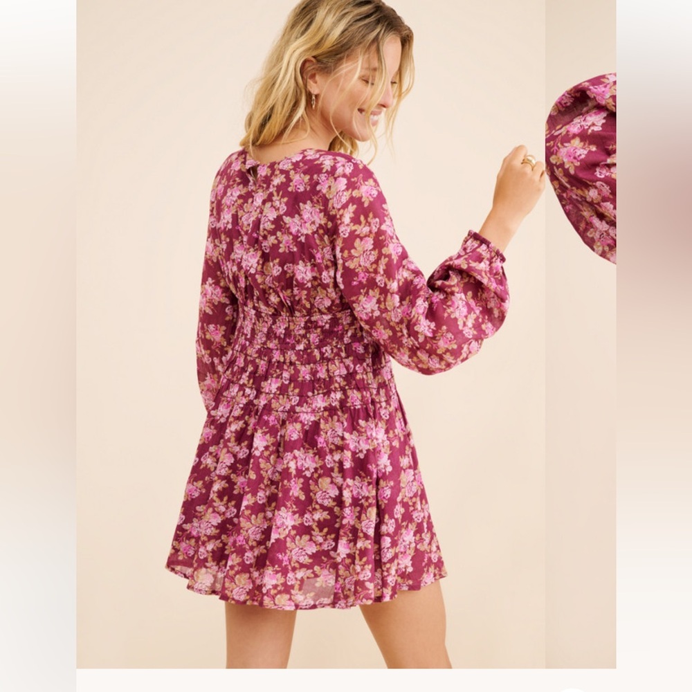 Free People Floral Pink Dress - Picture 2 of 3